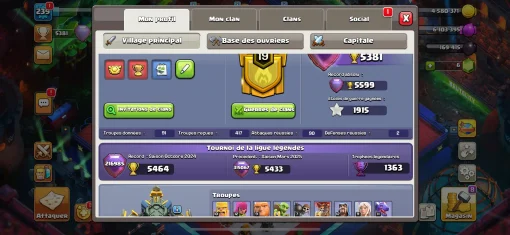 Vendre compte clash of clans