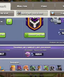 Vendre compte clash of clans