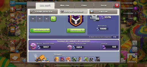 Vendre compte clash of clans