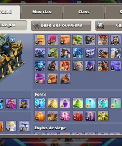 Vendre compte clash of clans