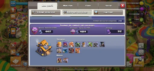 Vendre compte clash of clans