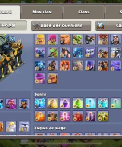 Vendre compte clash of clans