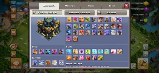 Vendre compte clash of clans