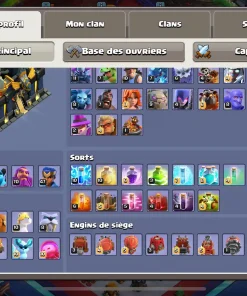 Vendre compte clash of clans