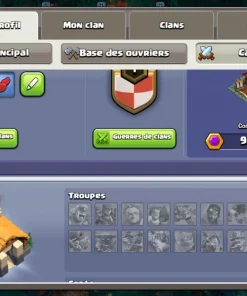 Vendre compte clash of clans