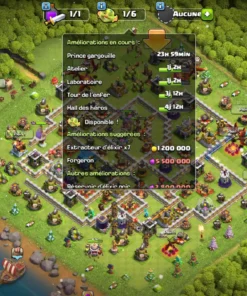 vendre compte clash of clans