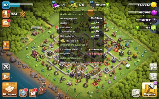 vendre compte clash of clans