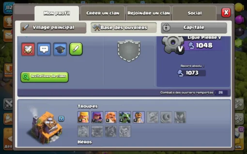 vendre compte clash of clans