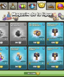 vendre compte clash of clans