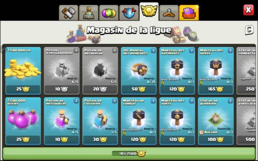 vendre compte clash of clans