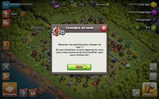 vendre compte clash of clans