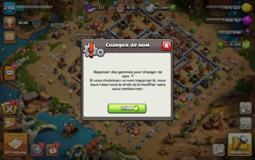 Achat compte clash of clans