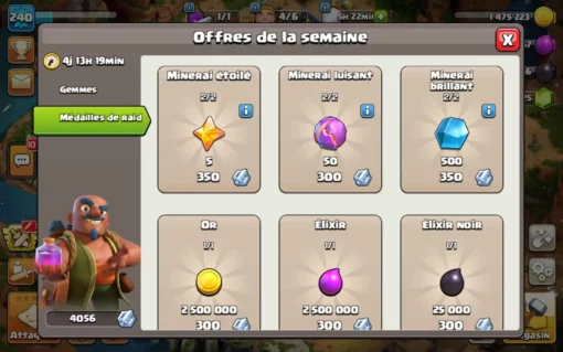 Achat compte clash of clans