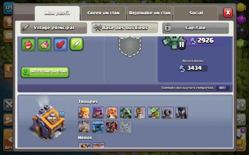 Achat compte clash of clans