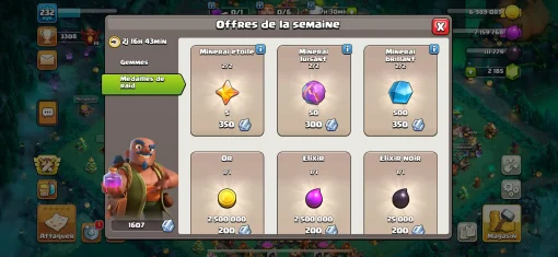 Achat compte clash of clans
