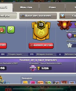 Achat compte clash of clans