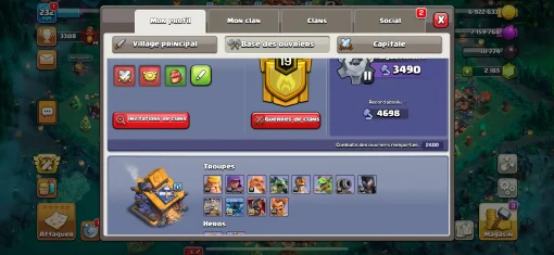 Achat compte clash of clans