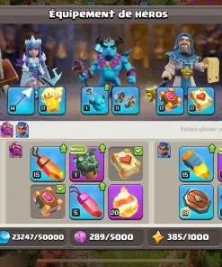 Vendre compte clash of clans
