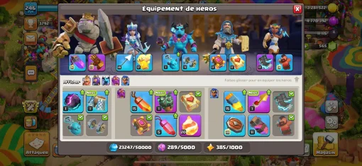 Vendre compte clash of clans