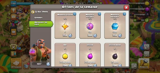 Vendre compte clash of clans