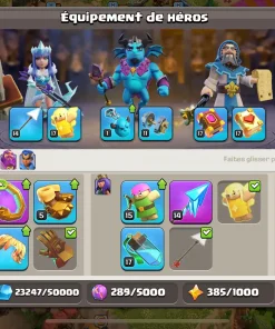 Vendre compte clash of clans