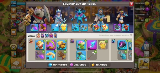 Vendre compte clash of clans