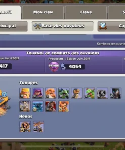 Vendre compte clash of clans