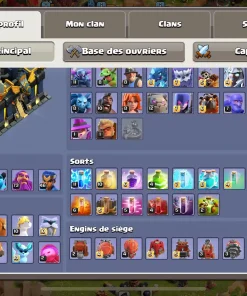 Vendre compte clash of clans