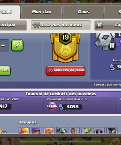 Vendre compte clash of clans