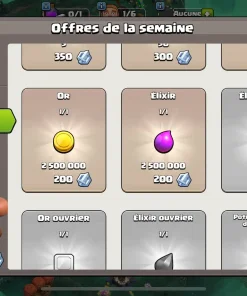 Acheter compte clash of clans