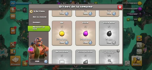 Acheter compte clash of clans