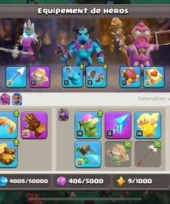 Acheter compte clash of clans