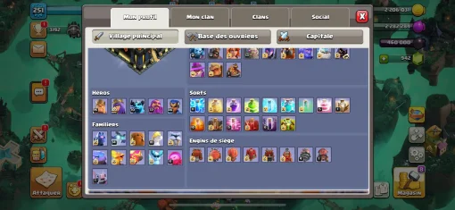 Acheter compte clash of clans