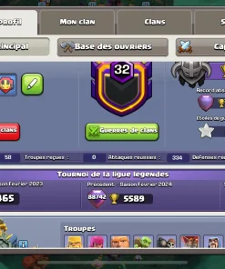 Acheter compte clash of clans