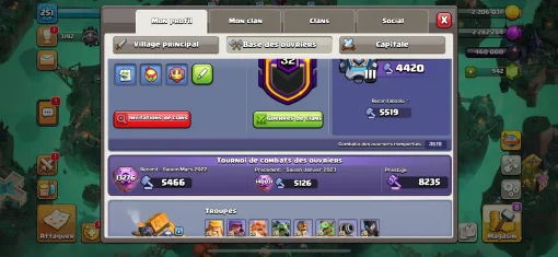 Acheter compte clash of clans